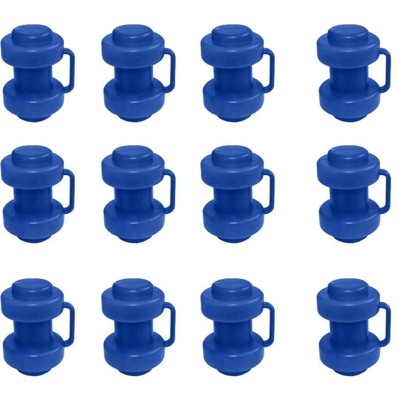 Sos Trampoline - Lot x 12 - Embout pour Montant Filet Trampoline avec Sangle