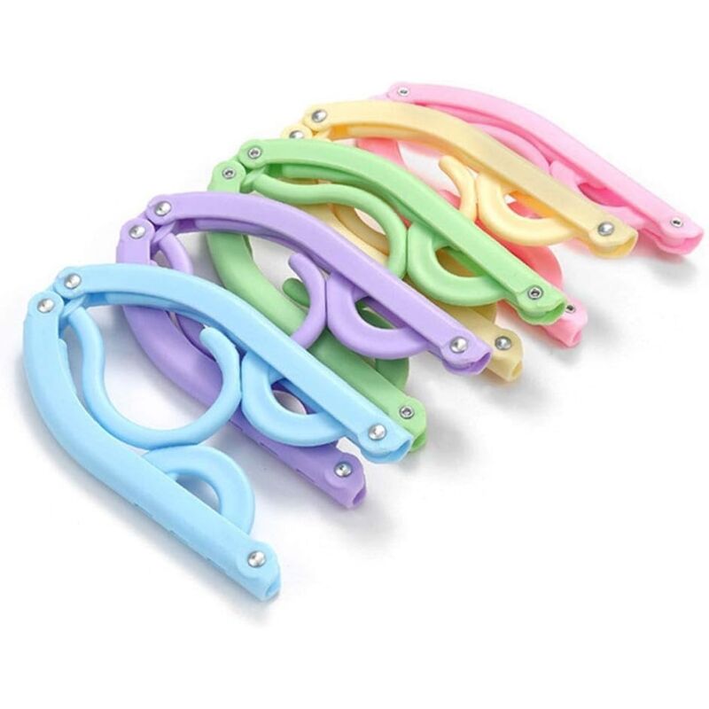 Lot de 10 cintres de Voyage en Plastique – Cintres Pliables et Portables pour vêtements de Voyage