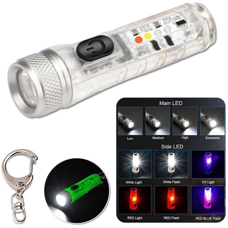 Lampe de poche d'extérieur Rechargeable par USB S11, Mini lampe de poche puissante à aspiration électromagnétique, Rechargeable