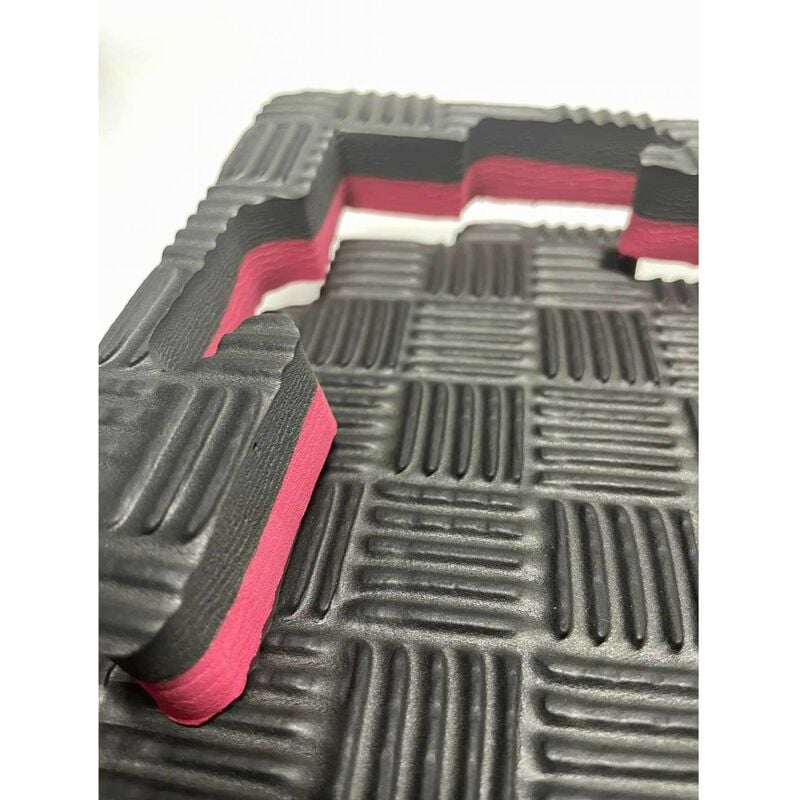 

Mugar - Tatami de 2cms y de 1x1m NEGRO Y ROJO100x100x2cms Rojo y Azul