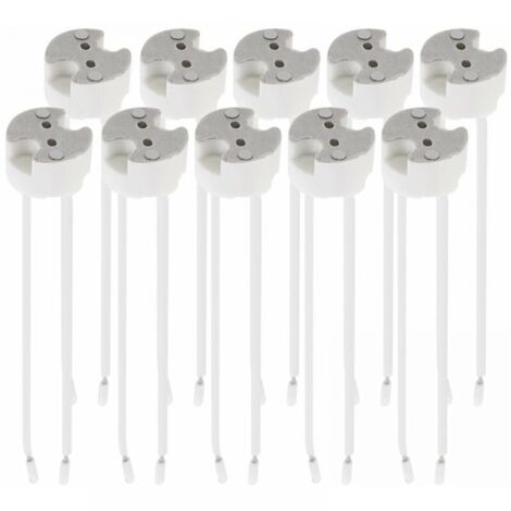 Lote 15x Casquillo GU5.3 - Casquillo GU5.3 o MR16 - Soporte con cable 12V - Para bombillas de lámparas como focos halógenos LED