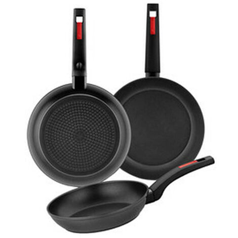 Lote 3 sartenes aluminio Ø18-Ø22-Ø26cm sunset monix