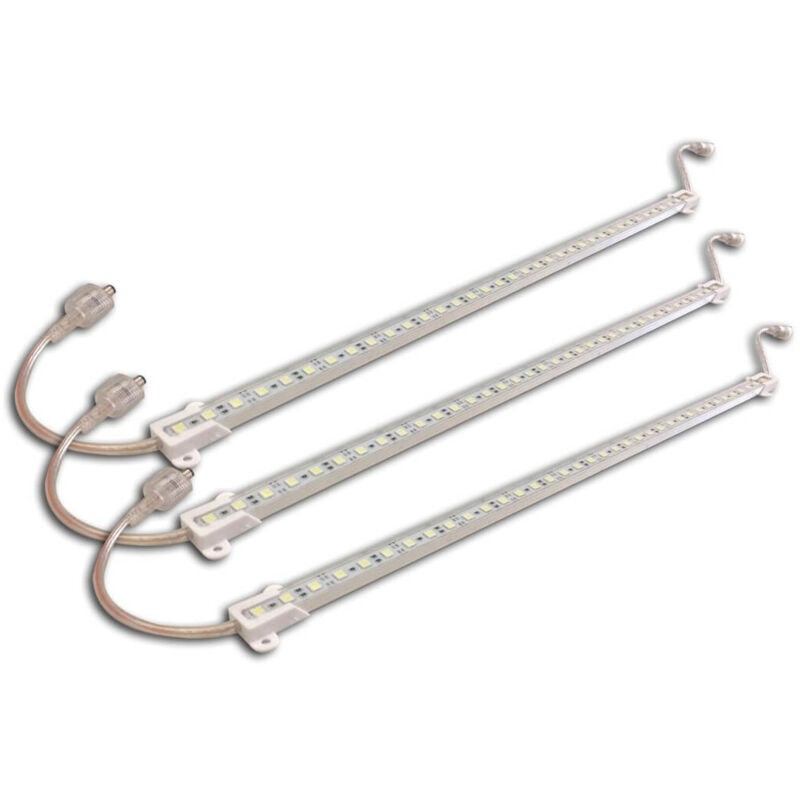 

Lote 3 tiras de LED blanco neutro impermeabilizan 50cm + ofrecieron transformador!