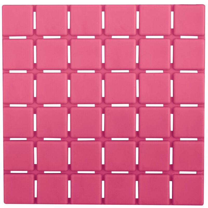 

Lote 6 alfombras antideslizantes QUADRO, Color Fucsia . - MSV