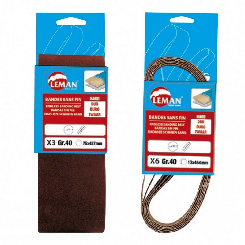 

Blister 6 bandas de corindon 13x454 gr120 Ref:1345403 - Leman