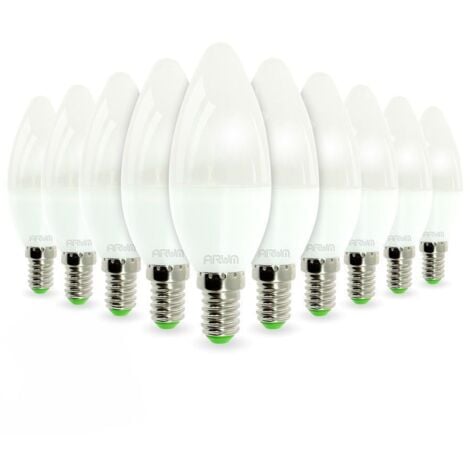 ARUM LIGHTING Lote de 10 bombillas LED E14 6W 40W 420LM Température de Couleur: Blanc chaud 2700K