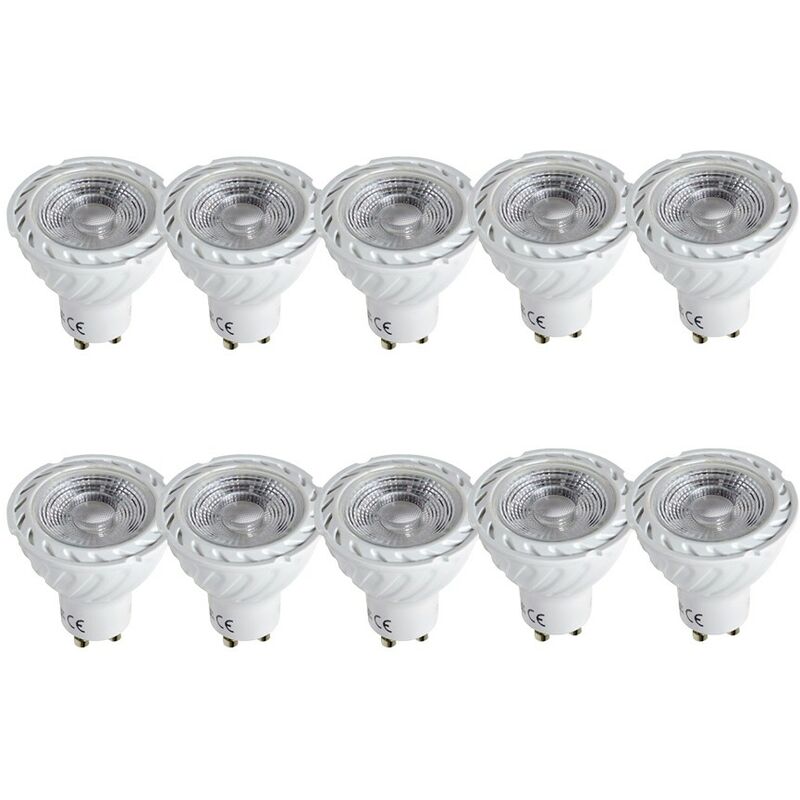 

Lote de 10 GU10 led 7W Blanco neutro Alta luminosidad