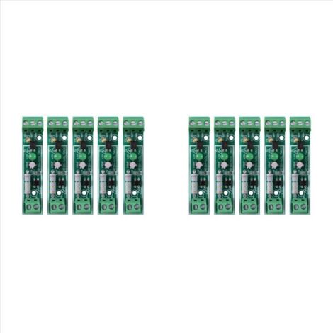 Lote de 10 módulos de aislamiento de optoacoplador de CA 220 V, detector de voltaje TTL de 3-5 V, prueba SCM para microcontrolador PLC adaptativo.