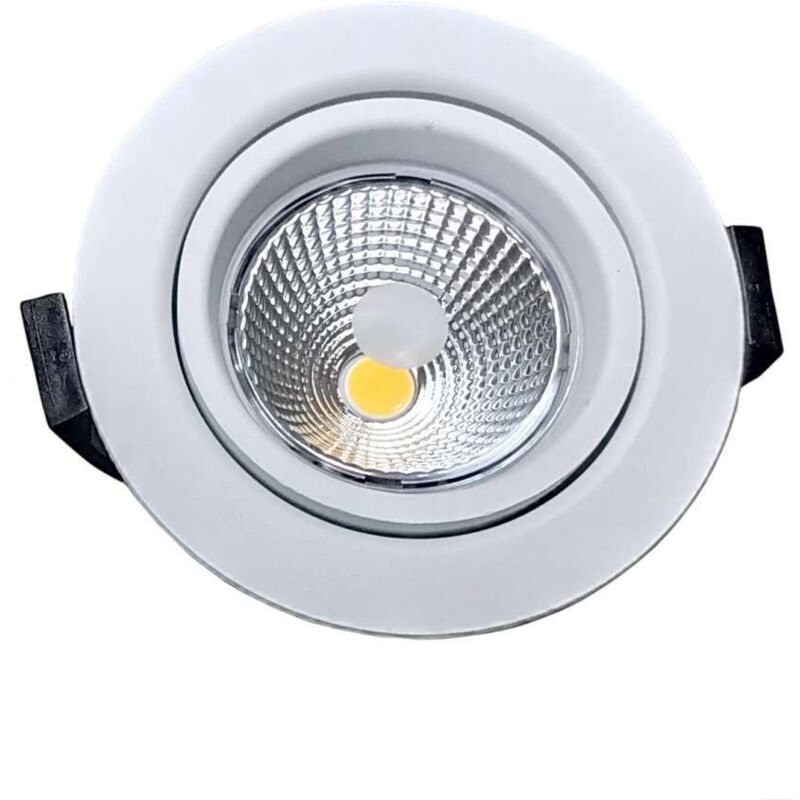 Leclubled - Lote de 10 puntos led 10W bbc RT2012 Extraplado regulable 220V - Blanco natural 4000K