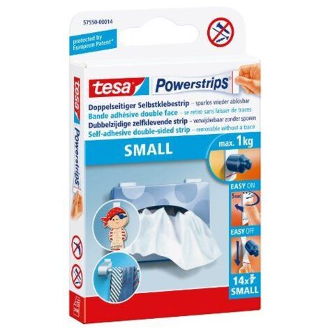 Lote de 14 pequeñas bandas autoadhesivoes doble cara Powerstrips