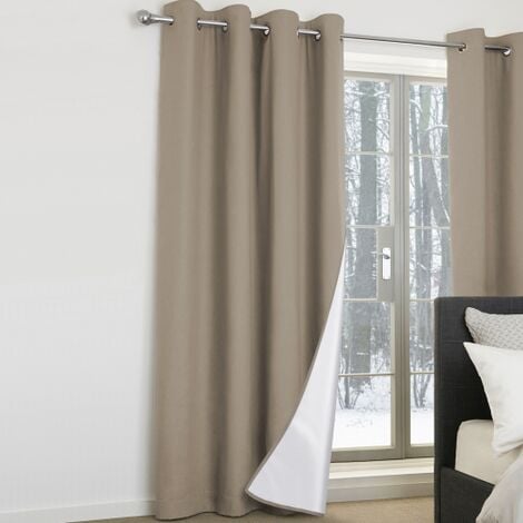 Lote de 2 cortinas térmicas topo 135x240 cm