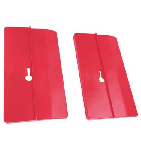 Lote de 2 herramientas rojas para colocar placas de plato, fijación en plafones inclinados y paredes, repérage de position, 2 piezas