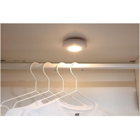 Lote de 2 lámparas LED para vestidores - GAO - 80 lúmenes, sensor PIR, pilas AAA
