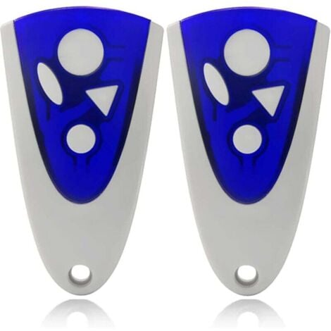 ULISEM Lote de 2 mandos a distancia para puerta de garaje Novoferm Novotron 502 MAX43-2 Novotron 512 MIX43-2 433,92 MHz - Juego de 2 mandos a distancia universales - 433 MHz