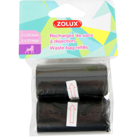 Lote de 2 rollos de 20 bolsas para desechos - ZOLUX