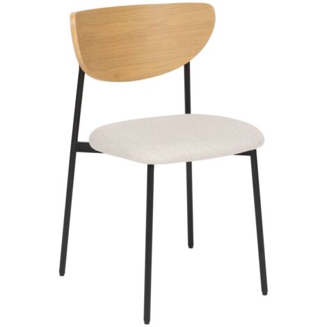 Lote de 2 sillas Jaisa beige - Atmosphera créateur d'intérieur