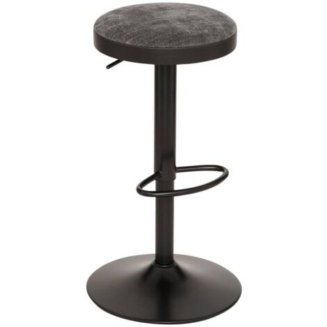 Lote de 2 taburetes de bar Ilsa, gris oscuro - Atmosphera créateur d'intérieur