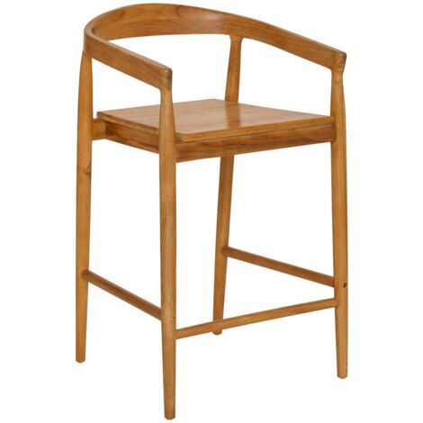 Lote de 2 taburetes de bar Miyako marrón 56x55,5cm - Atmosphera créateur d'intérieur