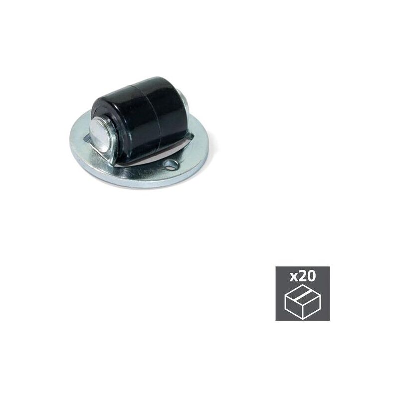 

Ruedas para muebles, tapa giratoria, D.13 mm, Acero y plástico, 20 ud.