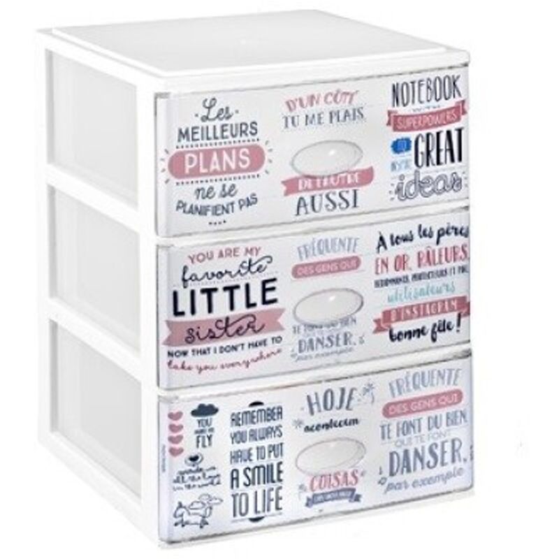 

Lote de 3 cajas con dibujos de textos 380 x 370 x 473