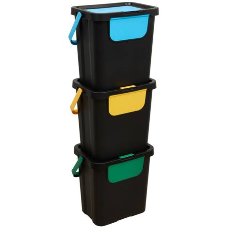 Lote de 3 cubos de clasificación de 24l - 5five
