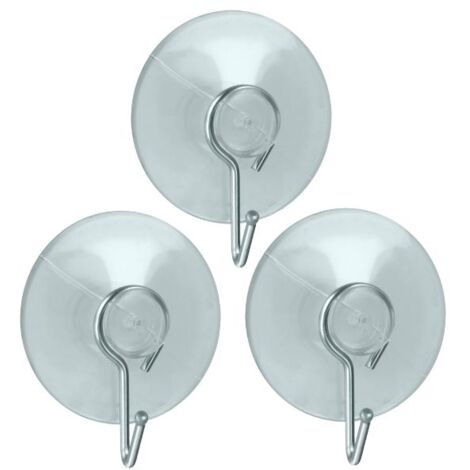 Lote de 3 ganchos con ventosa - Metaltex