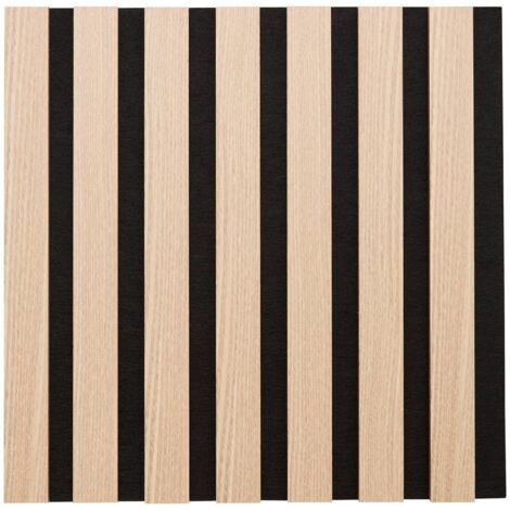 Lote de 3 paneles decorativos Colva beige con fondo negro 30x30cm - Atmosphera créateur d'intérieur