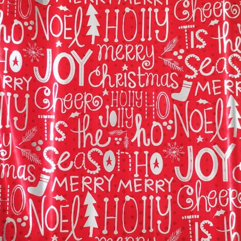 Lote de 3 rollos de papel de regalo metálico impreso 200x70cm - Feeric lights & christmas