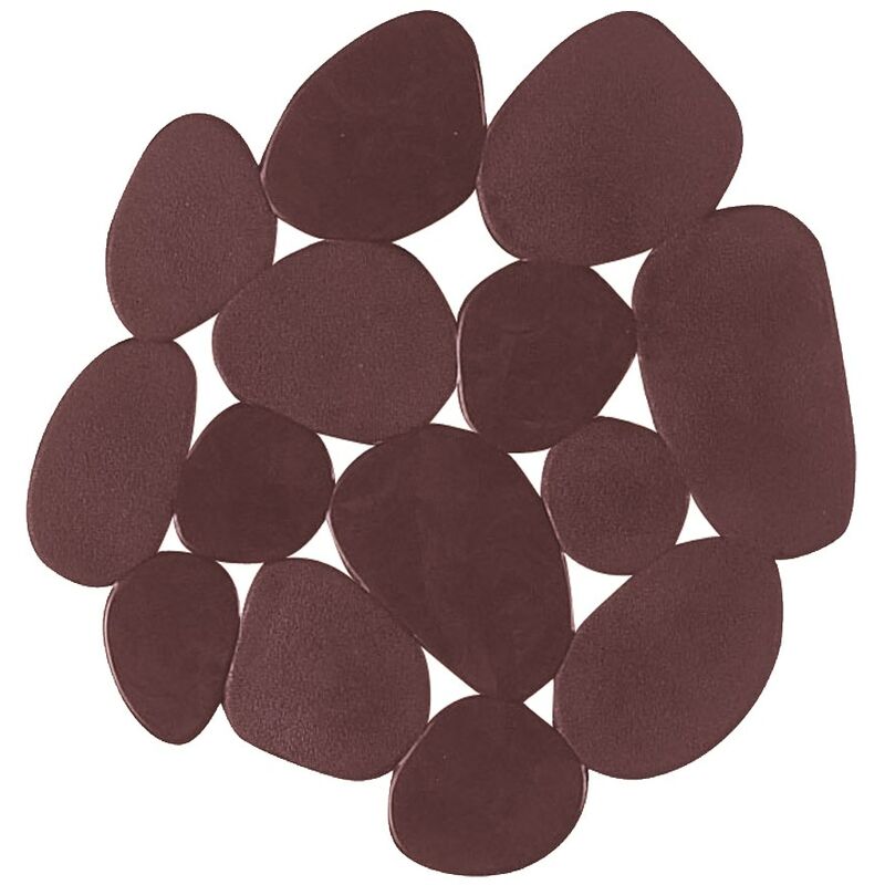 

Lote de 4 antideslizante piedras chocolate