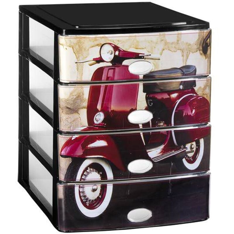 

Lote de 4 cajas Stylo con diseño de moto