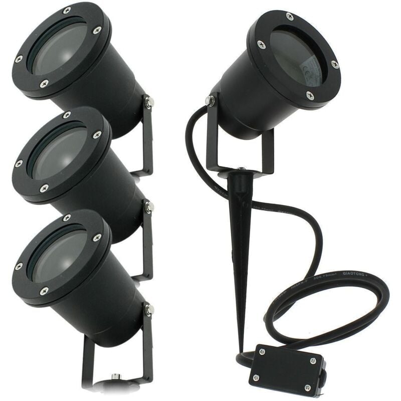 

Juego de 4 estacas de exterior para iluminación de jardín LED GU10