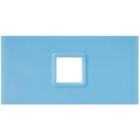Lote de 4 ocultadores MSV de ABS y acrilico en color azul claro 6,4 x 9,8 x 2,5 cm