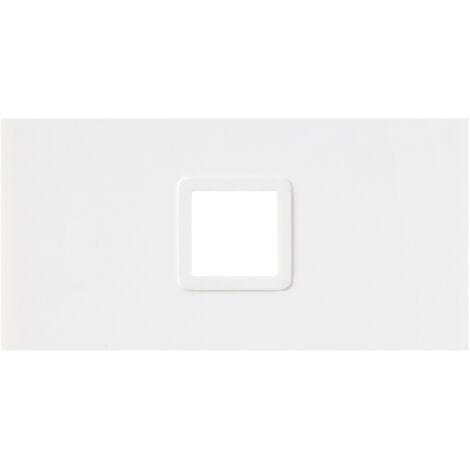 Lote de 4 ocultadores MSV de ABS y acrilico en color blanco  6,4 x 9,8 x 2,5 cm