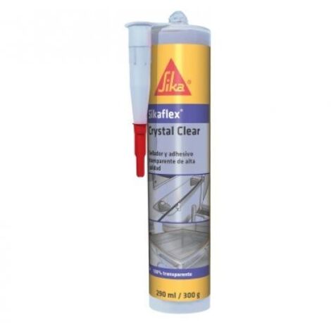Lote de  4 unidades Sikaflex-112 Crystal Clear   290 ML Cartucho SIKA