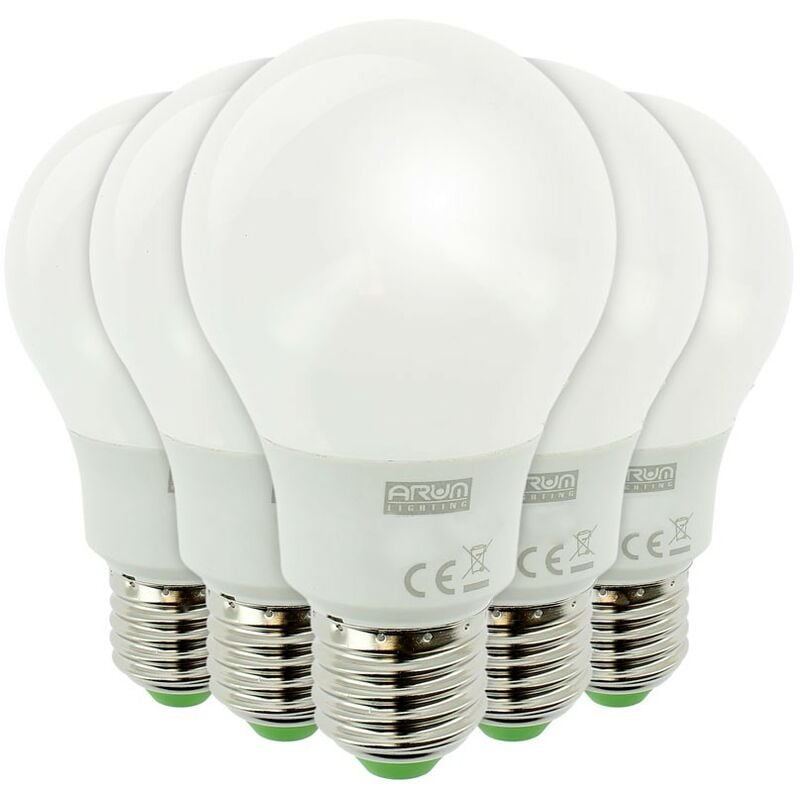 

Lote de 5 bombillas LED E27 11W Eq 75W 1055 lúmenes | Temperatura de color: Blanco cálido 2700K