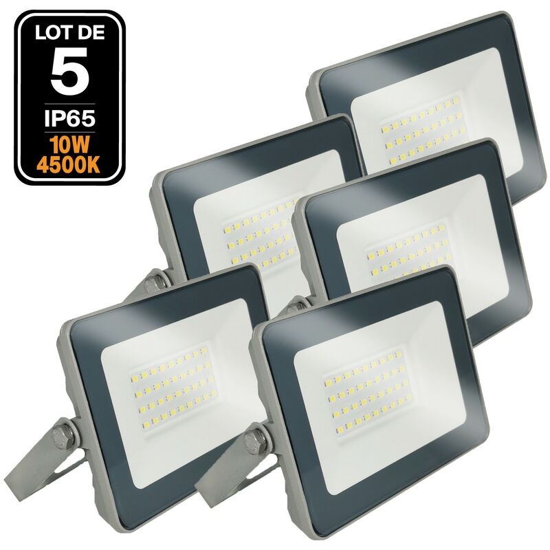 

Lote de 5 proyectores led 10 W ProLine 4500 K Alta luminosidad