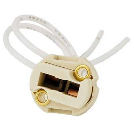 Lote de 50 enchufes G9 - Voltaje 250V CA - Longitud 150 mm - Sección del cable 0.5mm²
