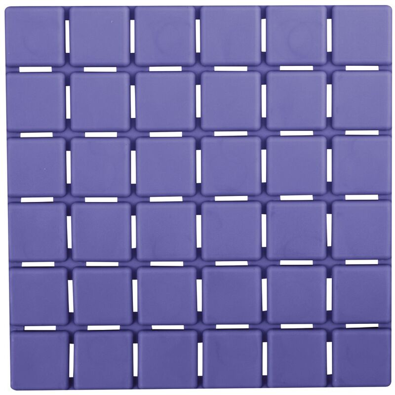 

Lote 6 alfombras antideslizantes QUADRO, Color Azul oscuro . - MSV