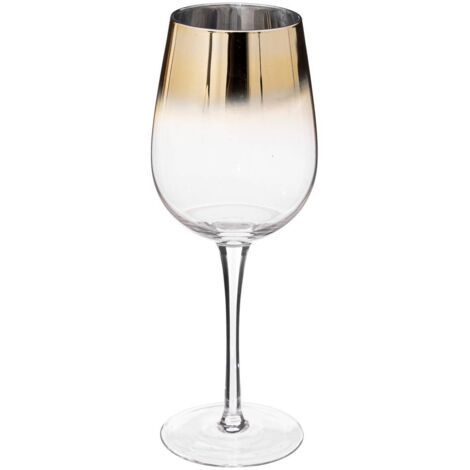 Lote de 6 copas de vino arya 38cl  - dorado - Sg secret de gourmet