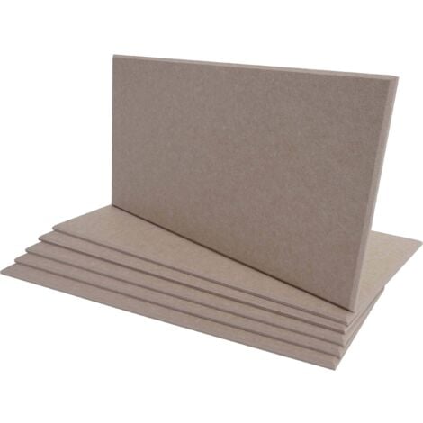 Lote de 6 paneles acústicos de pared HHG-576, paneles acústicos de pared, fonoabsorbentes 1m2 60x30cm, marrón claro