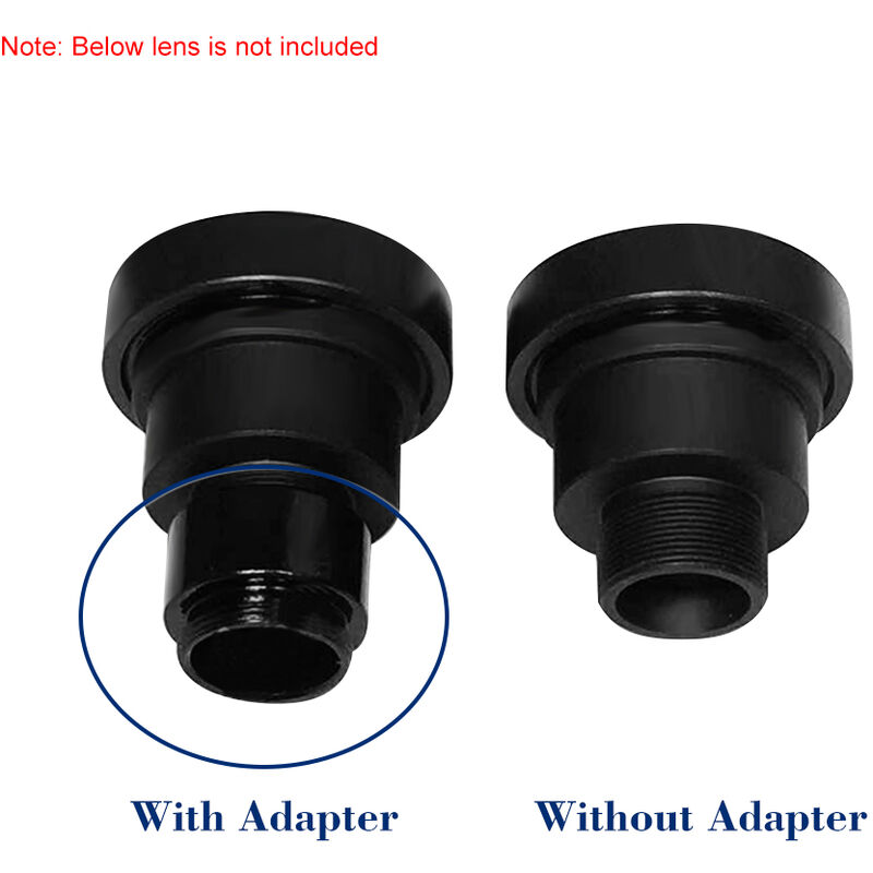 

Lote de adaptador de extension de rosca de montaje M12, extensor de aleacion de zinc,Negro, 10 piezas