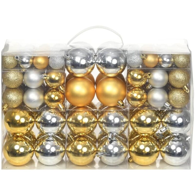 

Vidaxl - Bolas de Navidad 100 unidades plateado/dorado - Multicolor