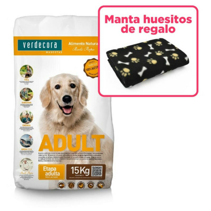 

Lote Verdecora Adult Pollo 15Kg+Manta Regalo