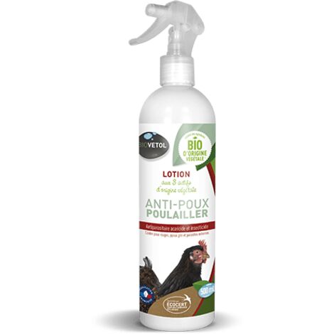 Lotion Anti Pou Biovetol Pour Poulailler 500ml
