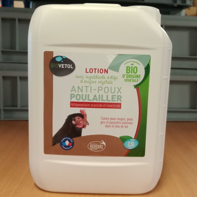 Lotion Anti Poux Bio Pour Poulailler 2,5l - Biovetol