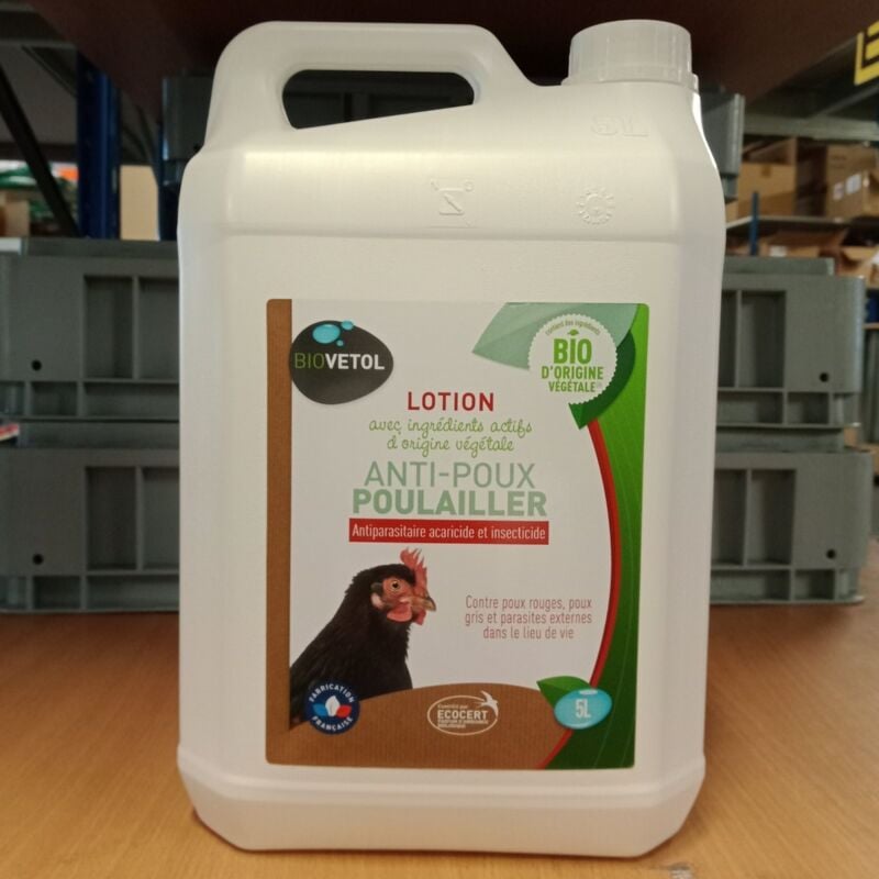 Chemin Des Poulaillers - Lotion Anti Poux Bio Pour Le Poulailler 5l - Biovetol