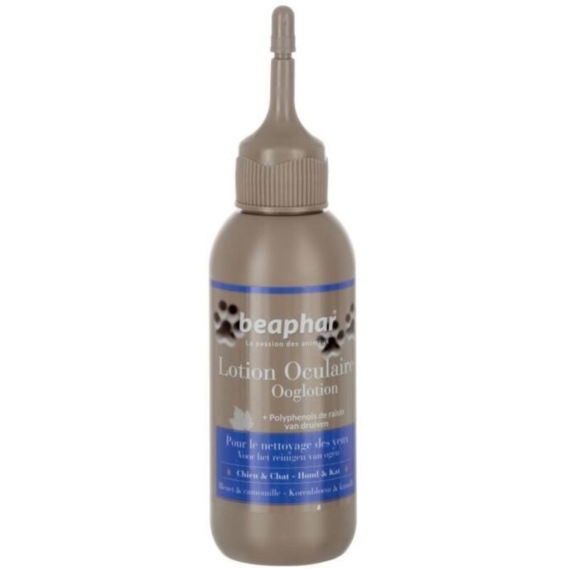 Lotion nettoyante oculaires pour chien et chat Désignation : Lait nettoyant oculaires Conditionnement : 125 ml Beaphar 451071