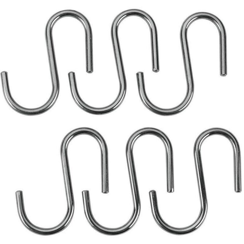 Lots 6 crochets 6 cm lonardo 350342 - Metaltex