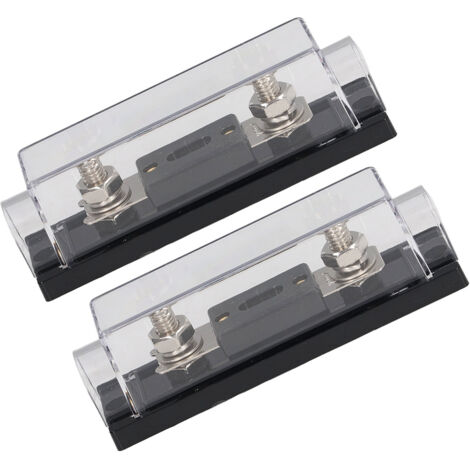 Lots pour Fusibles 48V 200A avec Cosses - Lot de 2 Supports In-Line Imperméables pour Voiture Camping-Car Audio