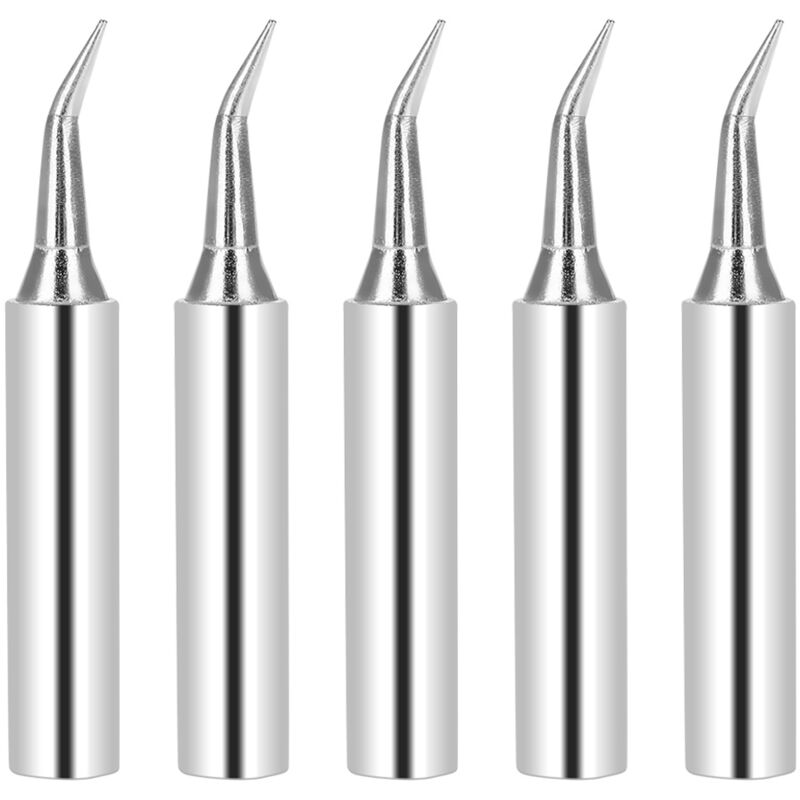 Image of Lötspitze, 5 Stück 900M-IS Lötspitzen-Ersatz aus Kupfer + Lötspitzen für 936 Rework Station